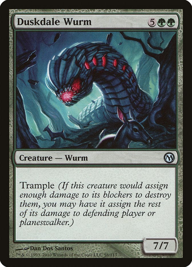 Duskdale Wurm [Duels of the Planeswalkers] Magic: The Gathering