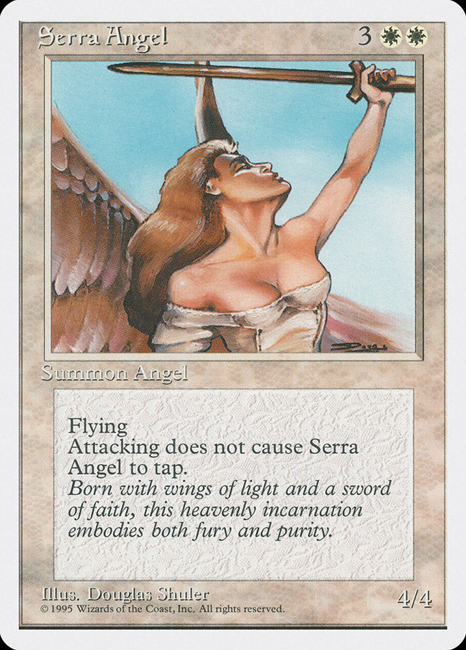 Serra Angel [Fourth Edition] Magic: The Gathering