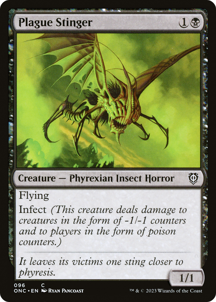Plague Stinger [Phyrexia: All Will Be One Commander] Magic: The Gathering