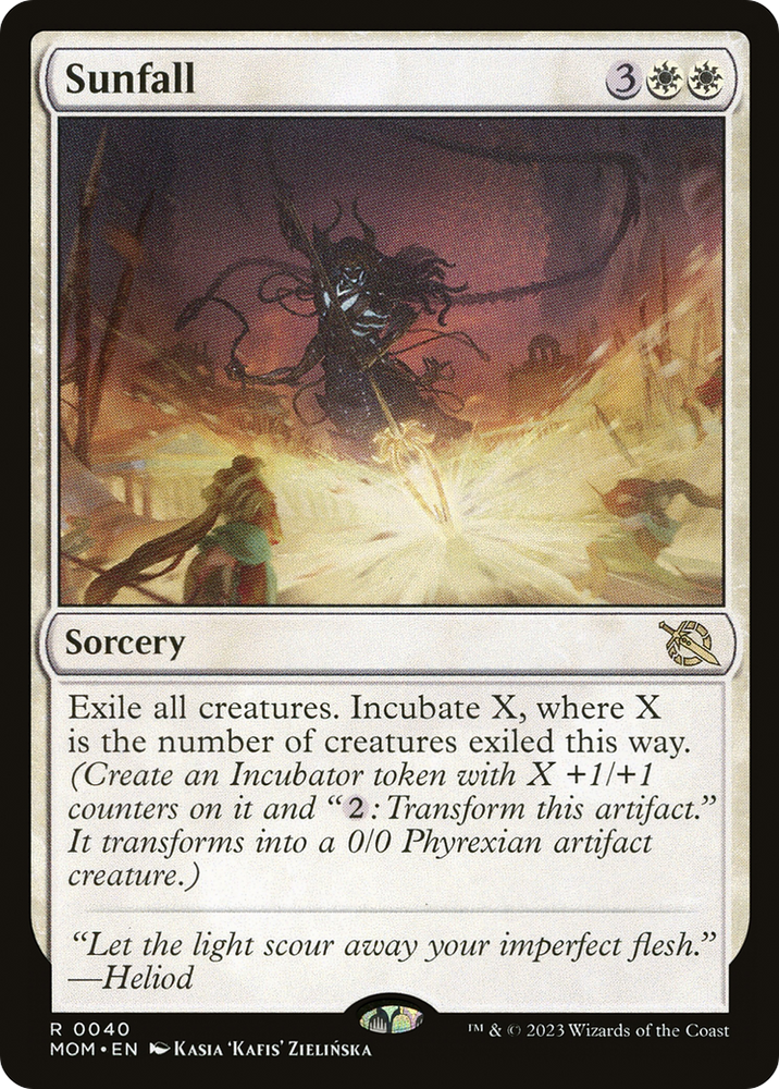 Sunfall [March of the Machine] Magic: The Gathering