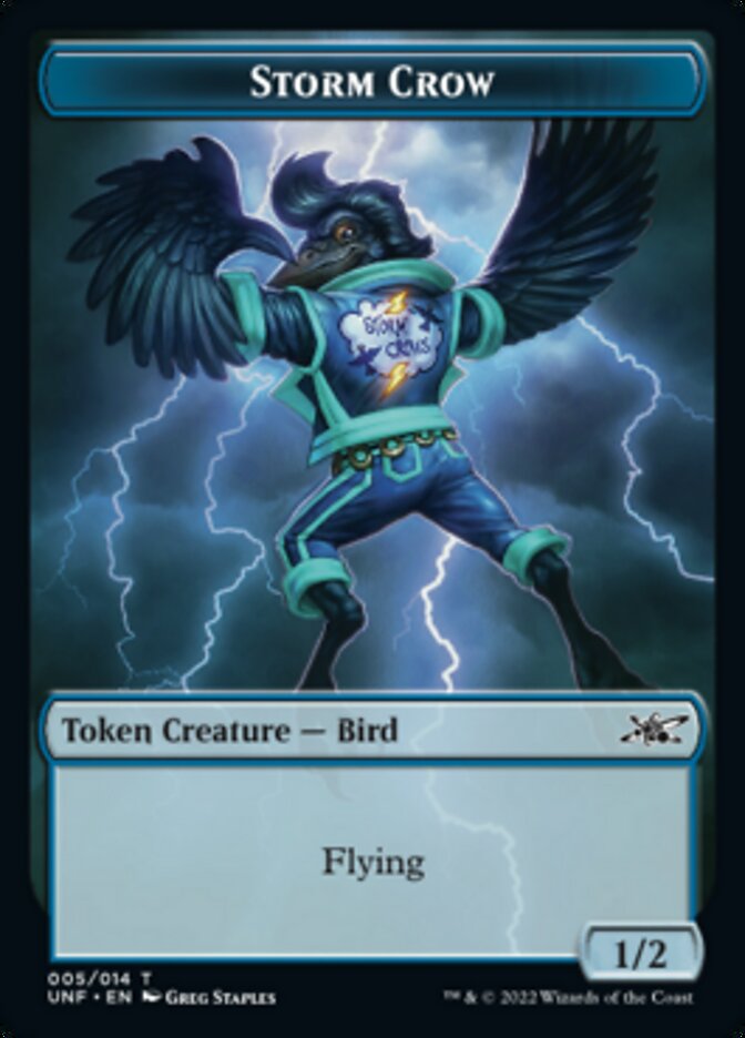 Storm Crow Token [Unfinity Tokens] Magic: The Gathering