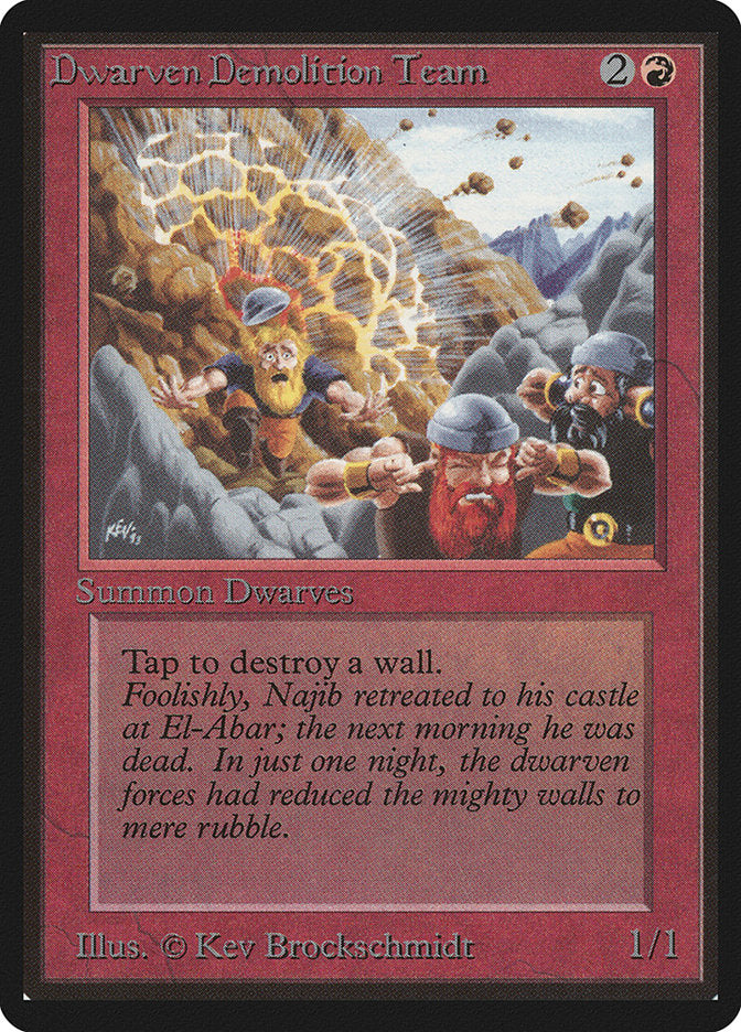 Dwarven Demolition Team [Beta Edition] Magic: The Gathering