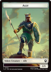 Ally (0005) // Soldier (0002) Double-Sided Token [Avatar: The Last Airbender Tokens] Magic: The Gathering