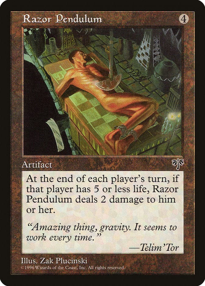 Razor Pendulum [Mirage] Magic: The Gathering
