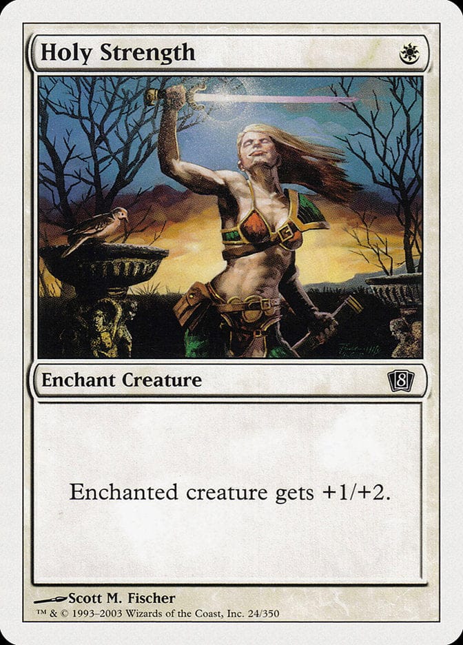 Holy Strength [Eighth Edition] Magic: The Gathering