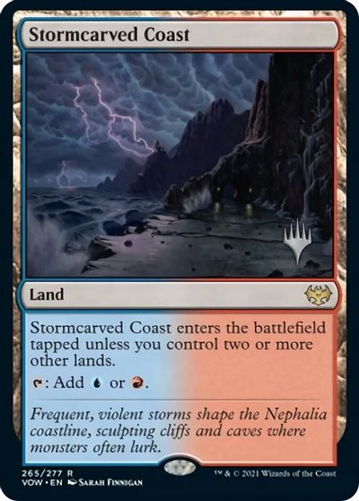 Stormcarved Coast (Promo Pack) [Innistrad: Crimson Vow Promos] Magic: The Gathering