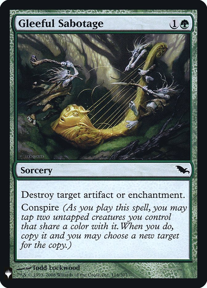 Gleeful Sabotage [Mystery Booster] Magic: The Gathering