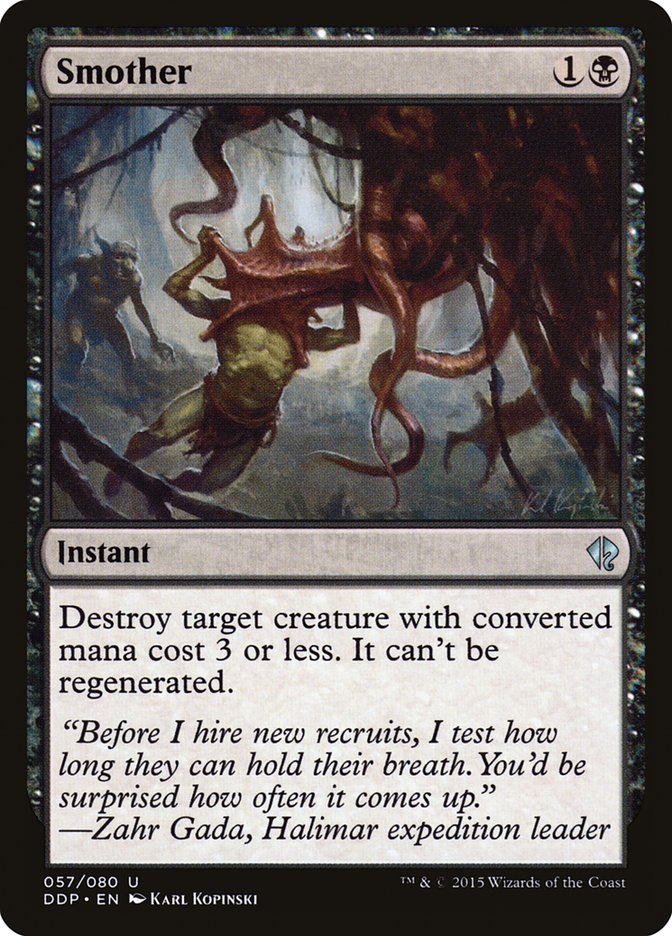 Smother [Duel Decks: Zendikar vs. Eldrazi] Magic: The Gathering