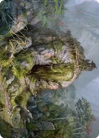 Gnottvold Slumbermound Art Card (Gold-Stamped Signature) [Kaldheim Art Series] Magic: The Gathering