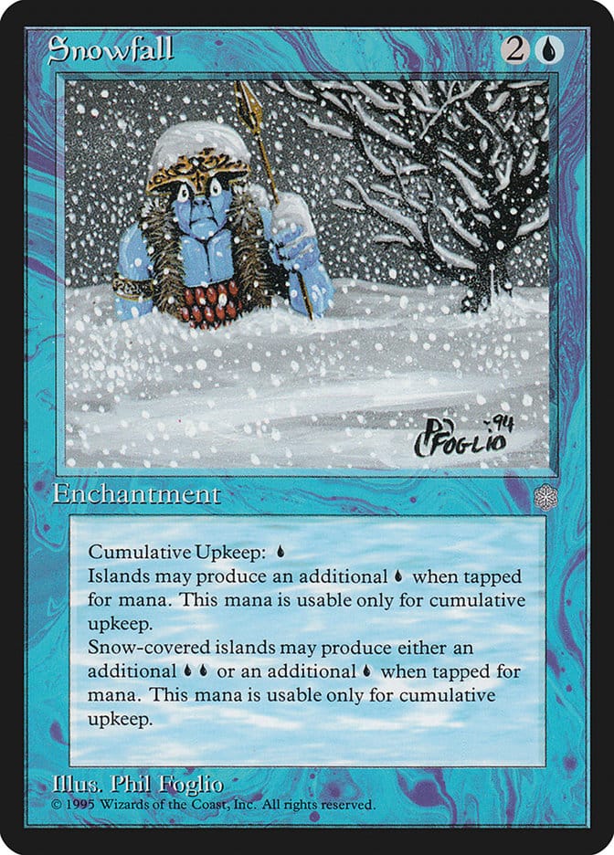 Snowfall [Ice Age] Magic: The Gathering