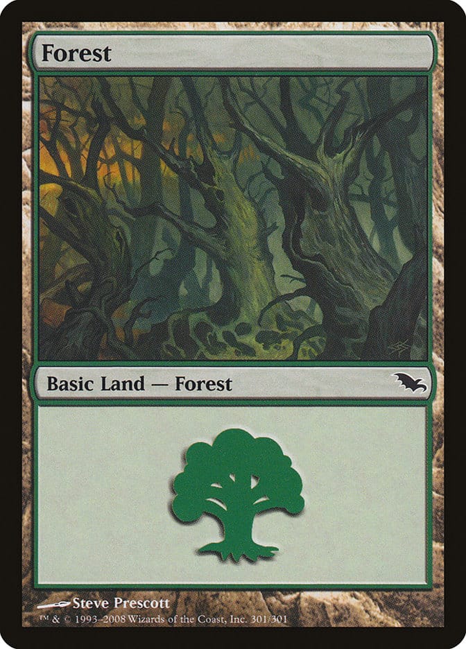 Forest (301) [Shadowmoor] Magic: The Gathering