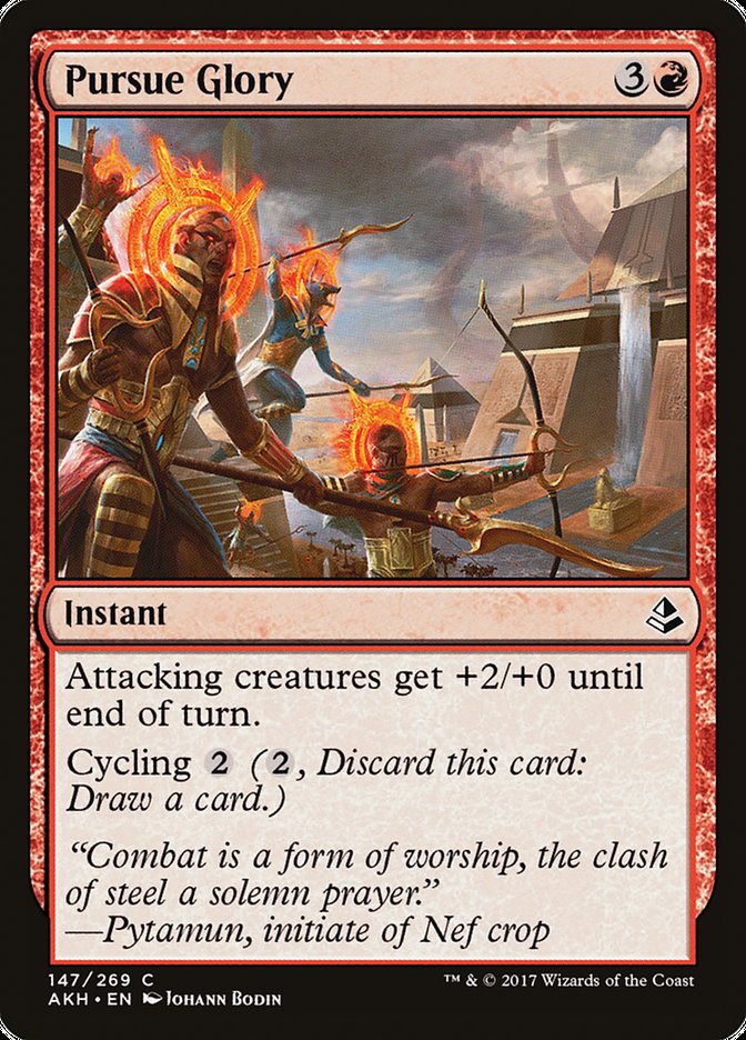 Pursue Glory [Amonkhet] Magic: The Gathering