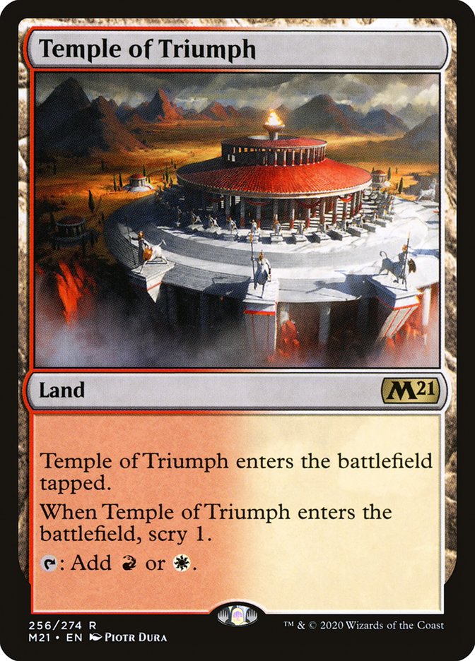 Temple of Triumph [Core Set 2021] Magic: The Gathering