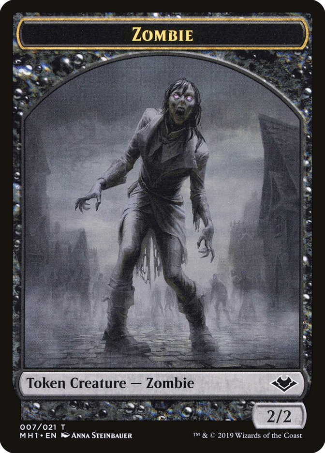 Zombie Token [Modern Horizons Tokens] Magic: The Gathering