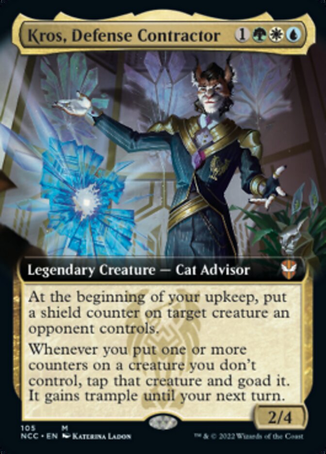 Kros, Defense Contractor (Extended Art) [Streets of New Capenna Commander] Magic: The Gathering