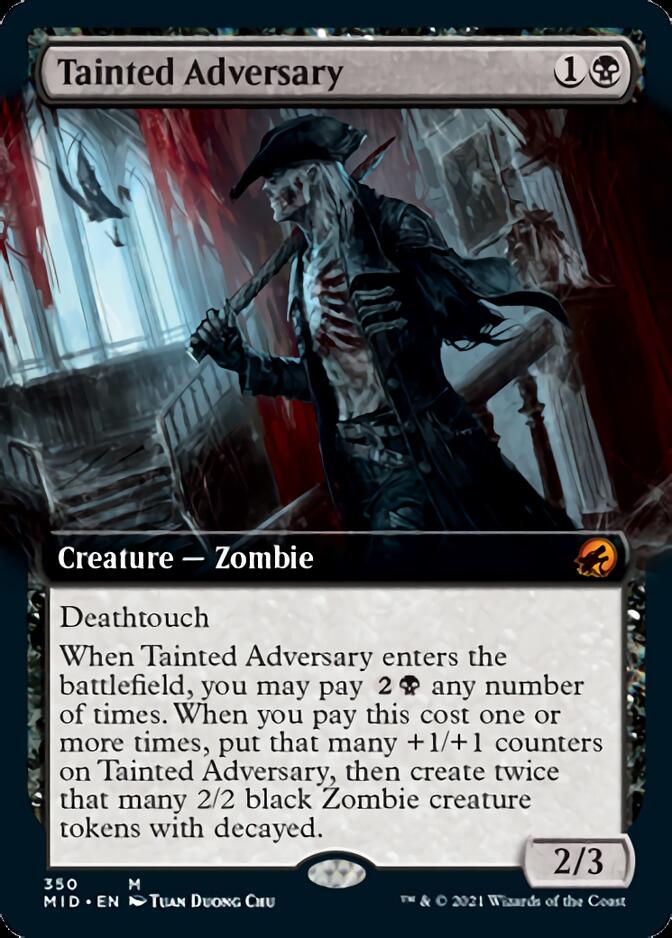Tainted Adversary (Extended Art) [Innistrad: Midnight Hunt] Magic: The Gathering