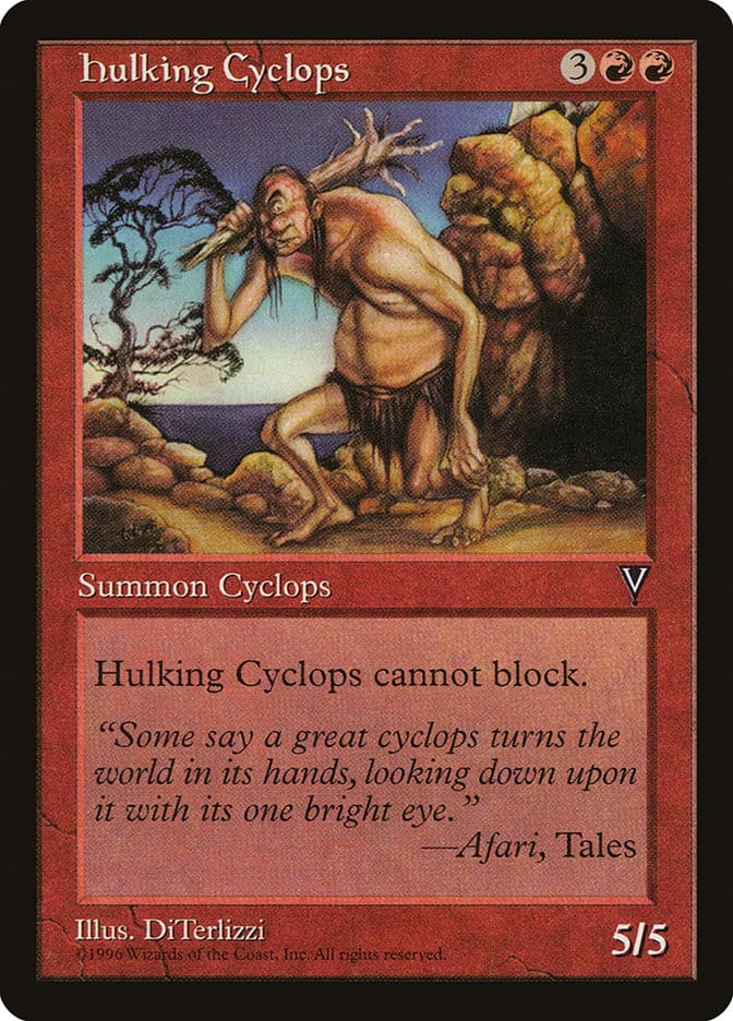 Hulking Cyclops [Visions] Magic: The Gathering