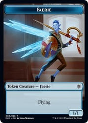Faerie // Food (18) Double-Sided Token [Throne of Eldraine Tokens] Magic: The Gathering