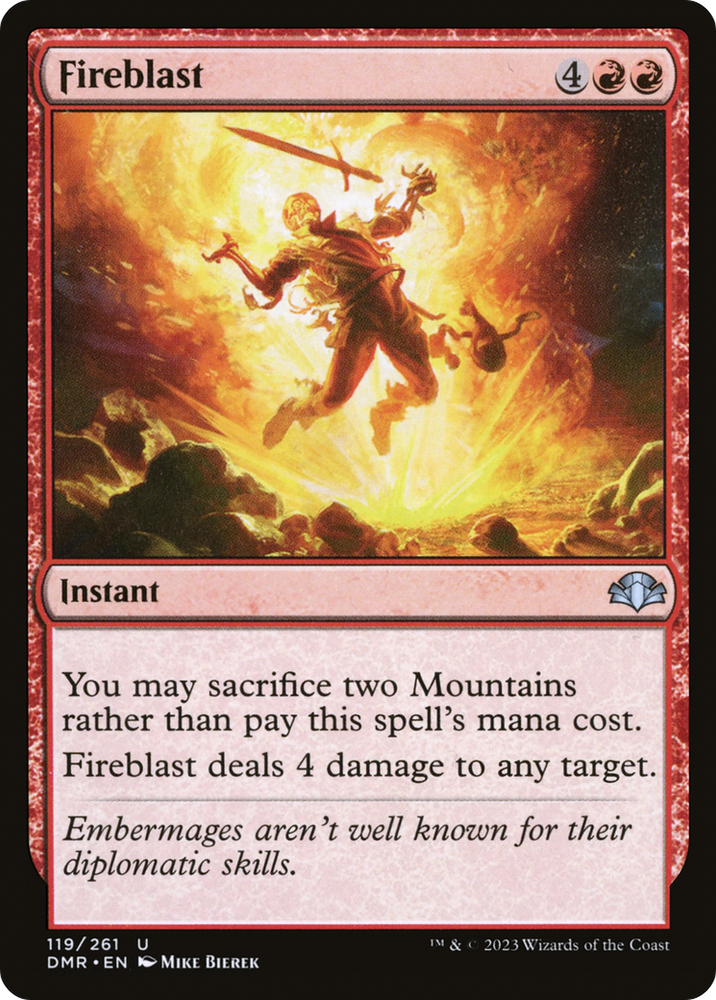 Fireblast [Dominaria Remastered] Magic: The Gathering