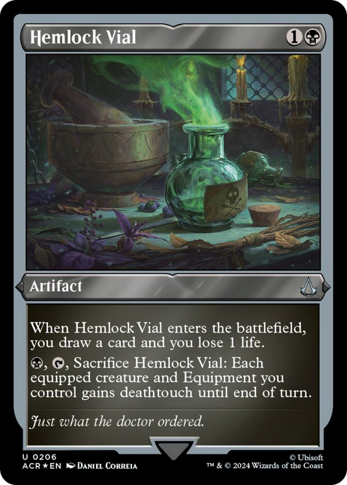 Hemlock Vial (Foil Etched) [Assassin's Creed] Magic: The Gathering