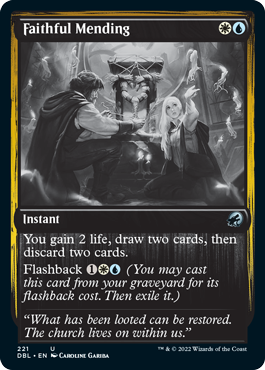Faithful Mending [Innistrad: Double Feature] Magic: The Gathering