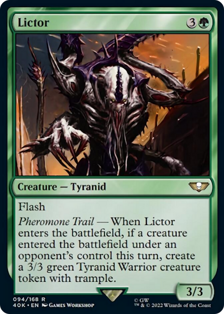 Lictor (Surge Foil) [Warhammer 40,000] Magic: The Gathering