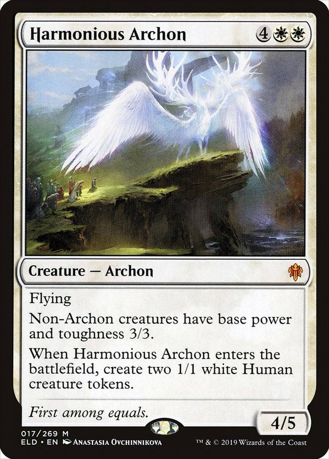 Harmonious Archon [Throne of Eldraine] Magic: The Gathering