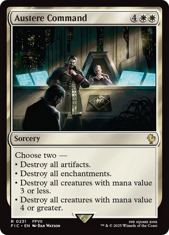 Austere Command [FINAL FANTASY Commander] Magic: The Gathering