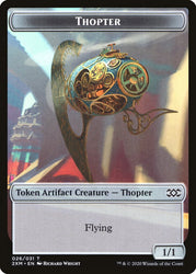 Servo // Thopter (026) Double-Sided Token [Double Masters Tokens] Magic: The Gathering
