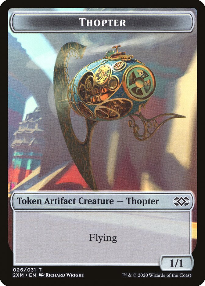 Squirrel // Thopter (026) Double-Sided Token [Double Masters Tokens] Magic: The Gathering