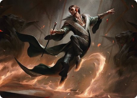 Fleetfoot Dancer Art Card [Streets of New Capenna Art Series] Magic: The Gathering