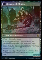 Graveyard Trespasser // Graveyard Glutton [Innistrad: Midnight Hunt Prerelease Promos] Magic: The Gathering