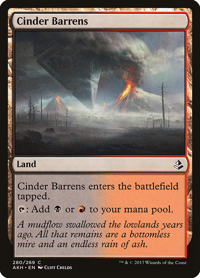 Cinder Barrens [Amonkhet] Magic: The Gathering