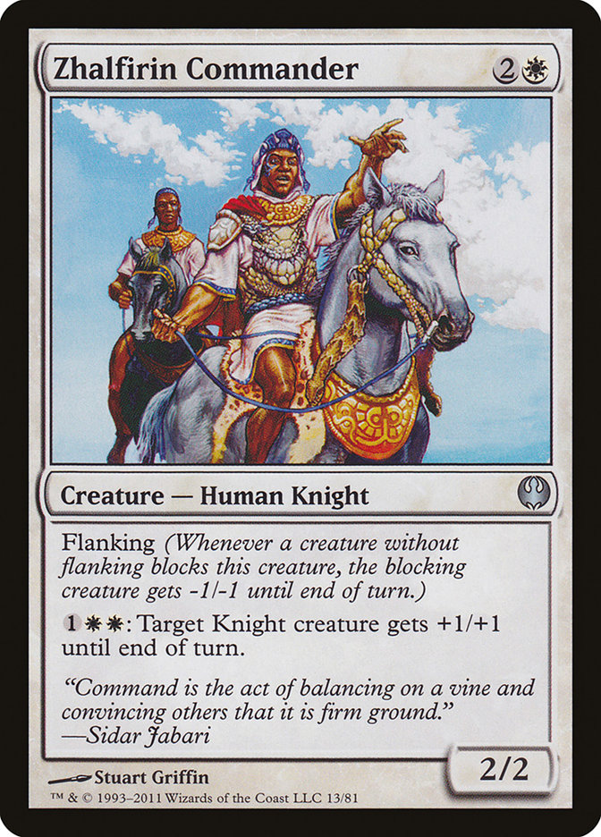 Zhalfirin Commander [Duel Decks: Knights vs. Dragons] Magic: The Gathering