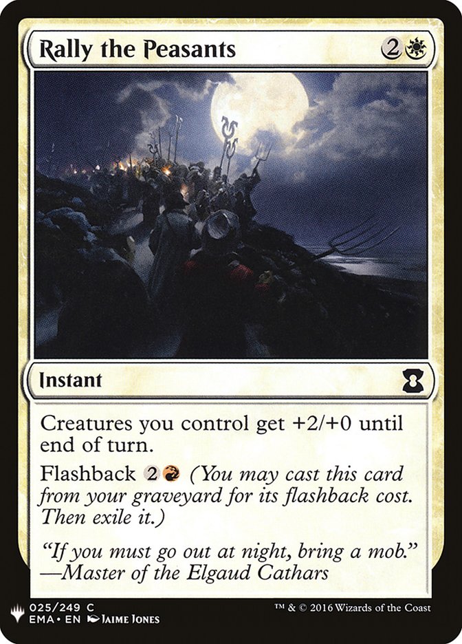Rally the Peasants [Mystery Booster] Magic: The Gathering