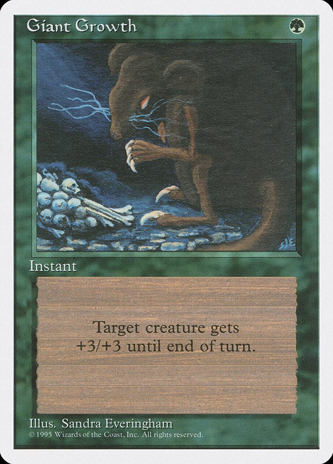 Giant Growth [Fourth Edition] Magic: The Gathering