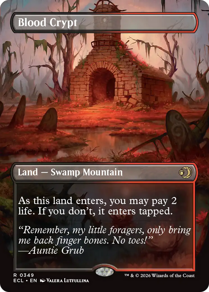 Blood Crypt (Borderless) [Lorwyn Eclipsed] Magic: The Gathering