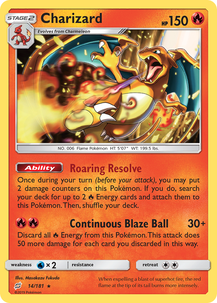Charizard (14/181) [Sun & Moon: Team Up] Pokémon