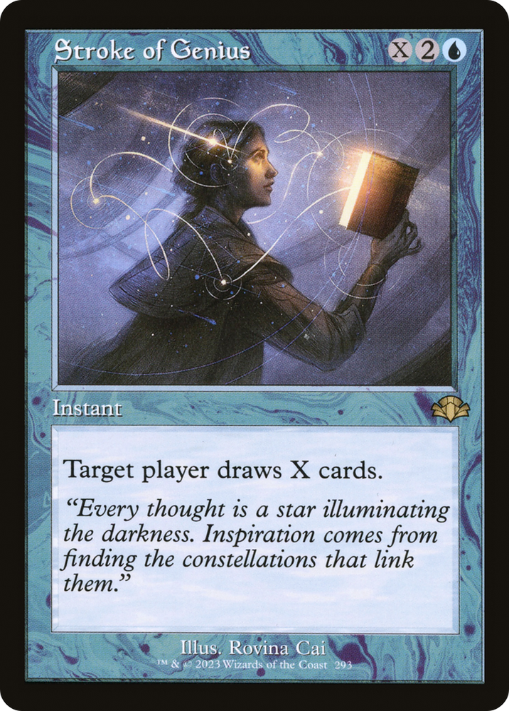 Stroke of Genius (Retro) [Dominaria Remastered] Magic: The Gathering