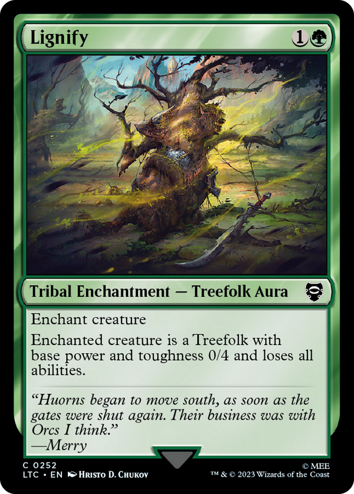 Lignify [The Lord of the Rings: Tales of Middle-Earth Commander] Magic: The Gathering