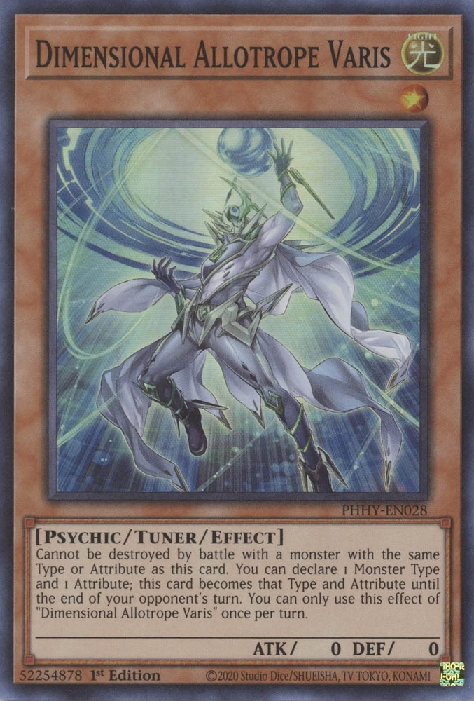 Dimensional Allotrope Varis [PHHY-EN028] Super Rare - Yugioh Cards For Your TCG Needs!
