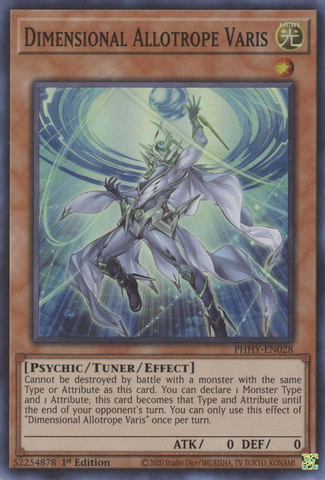 Dimensional Allotrope Varis [PHHY-EN028] Super Rare - Yugioh Cards For Your TCG Needs!