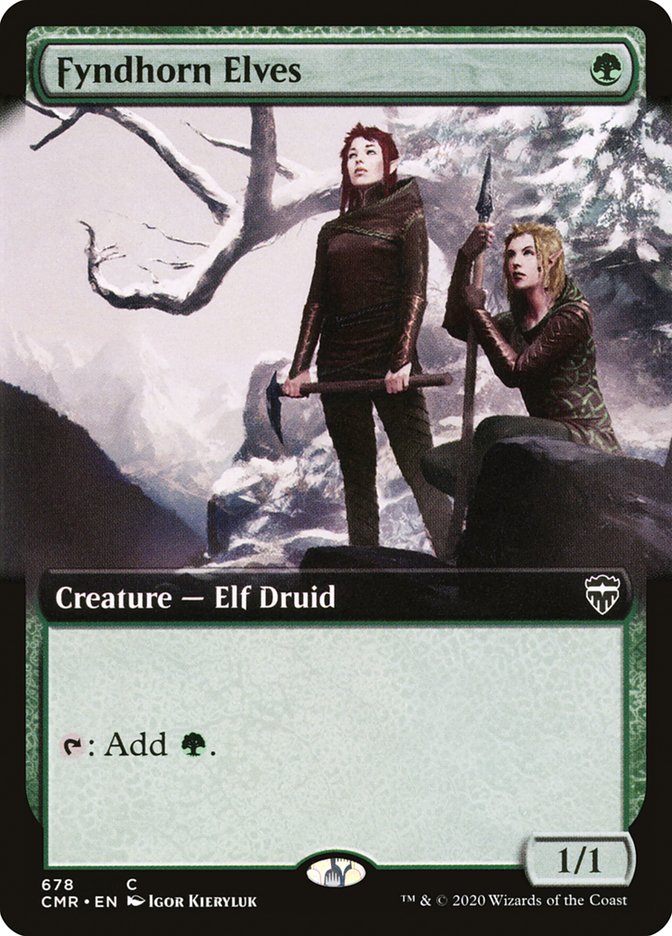 Fyndhorn Elves (Extended Art) [Commander Legends] Magic: The Gathering