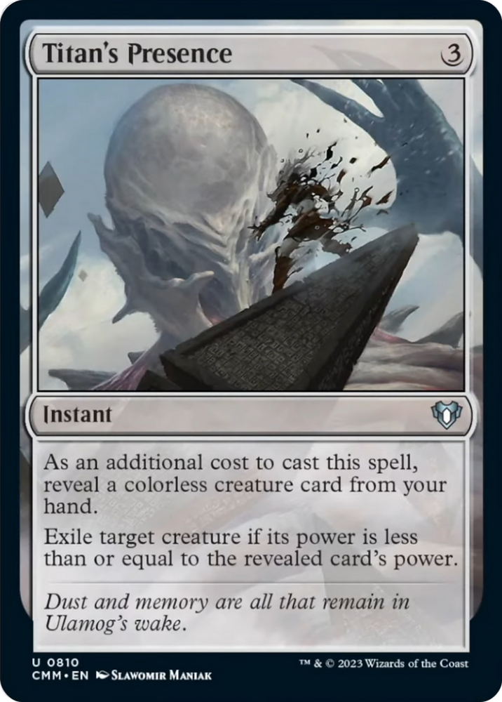 Titan's Presence [Commander Masters] Magic: The Gathering