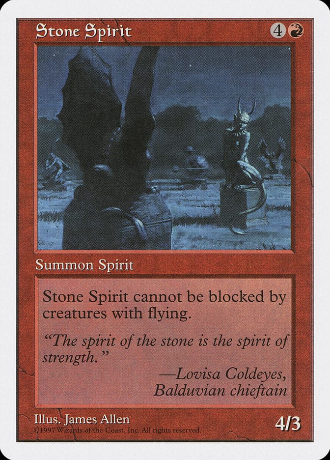 Stone Spirit [Fifth Edition] Magic: The Gathering