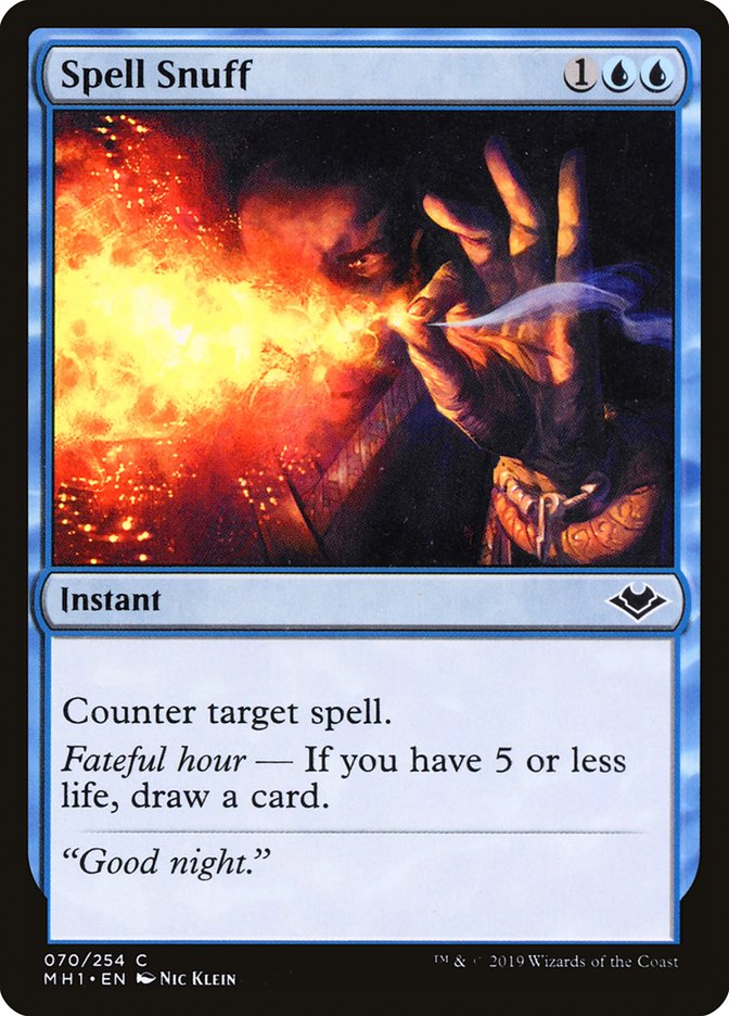 Spell Snuff [Modern Horizons] Magic: The Gathering