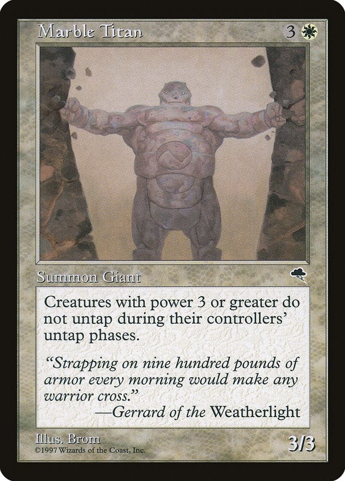 Marble Titan [Tempest] Magic: The Gathering