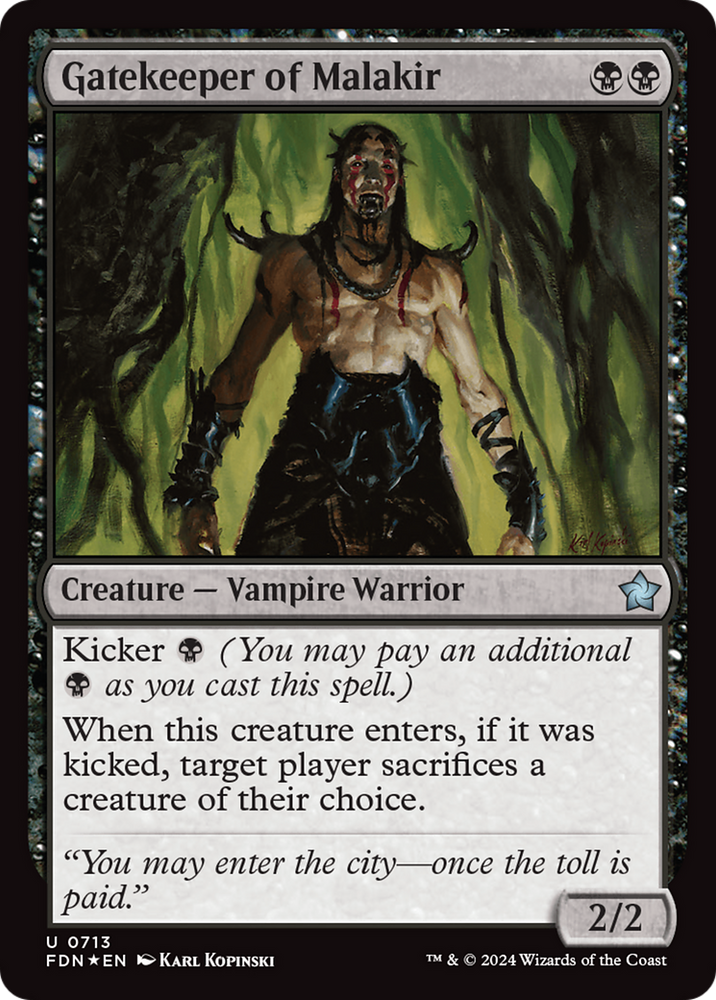 Gatekeeper of Malakir [Foundations] Magic: The Gathering
