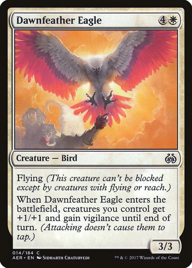Dawnfeather Eagle (Intro Pack) [Aether Revolt Promos] Magic: The Gathering