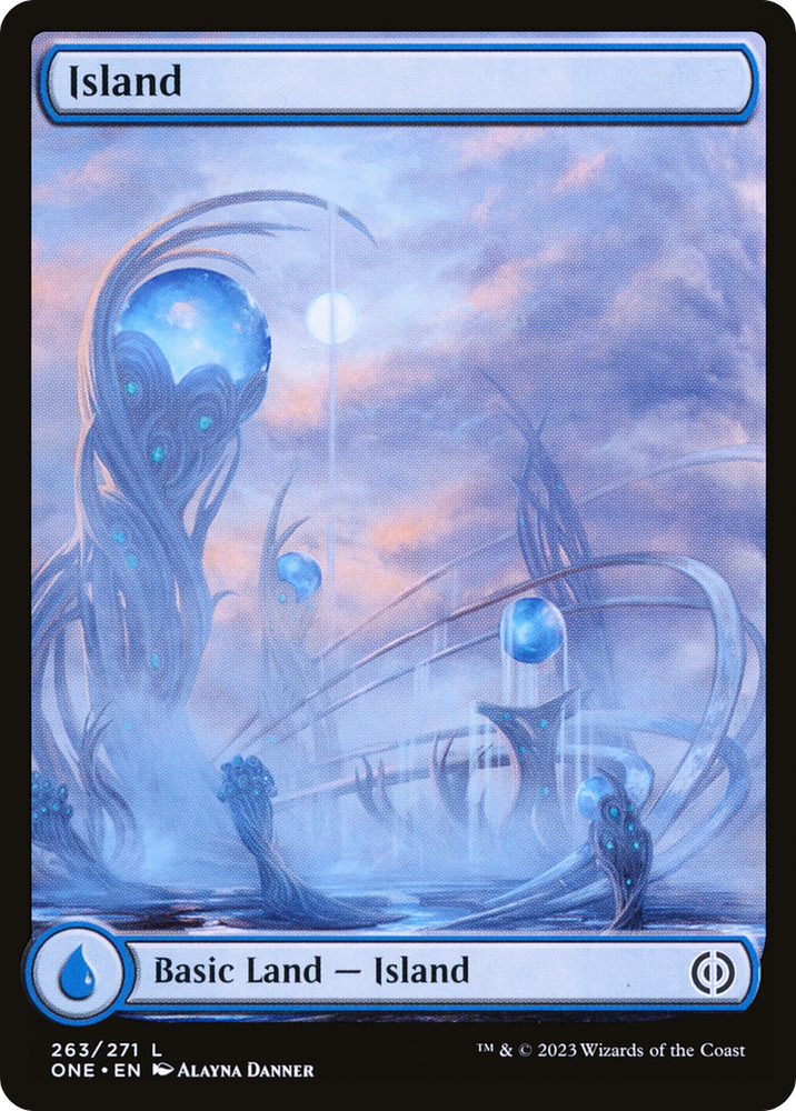 Island (263) (Full-Art) [Phyrexia: All Will Be One] Magic: The Gathering